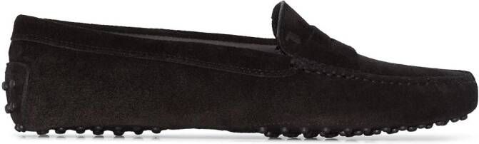 Tod's Moccasin suede loafers Black