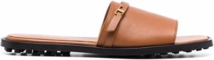 Tod's open-toe leather sandals Brown