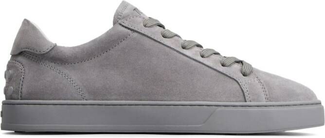 Tod's panelled suede sneakers Grey