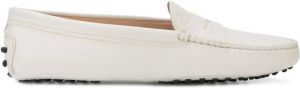 Tod's pebbled loafers White