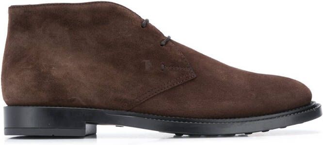 Tod's pebbled sole ankle boots Brown