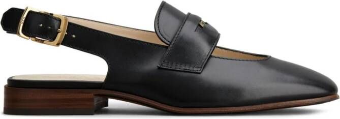 Tod's penny-detail leather pumps Black