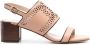 Tod's perforated 55mm leather sandals Pink - Thumbnail 1