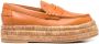 Tod's platform leather loafers Orange - Thumbnail 1