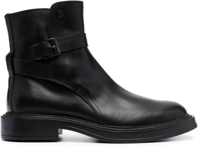 Tod's polished-finish ankle boots Black