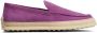 Tod's raffia-sole suede loafers Purple - Thumbnail 1
