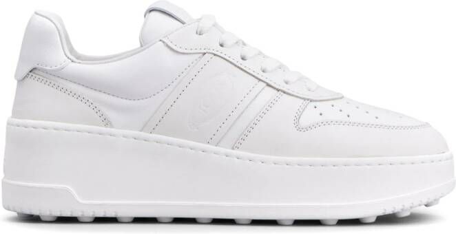 Tod's round-toe leather sneakers White