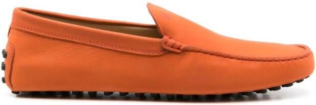Tod's round toe loafers Orange
