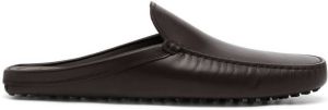 Tod's Sabot leather slippers Brown