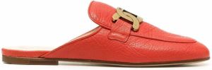 Tod's Sabot loafer mules Red