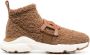Tod's shearling logo-plaque sneakers Brown - Thumbnail 1