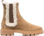 Tod's shearling-trim chelsea boots Neutrals - Thumbnail 1