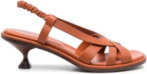 Tod's slingback leather sandals Brown
