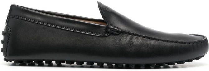 Tod's slip-on leather loafers Black
