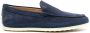 Tod's slip-on leather loafers Blue - Thumbnail 1