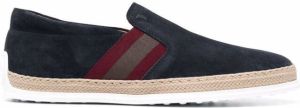 Tod's slip-on suede espadrille loafers Blue