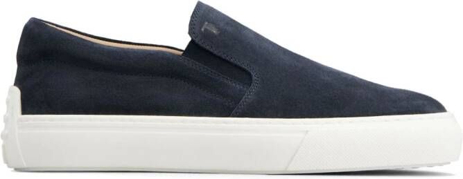 Tod's slip-on suede sneakers Blue