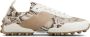 Tod's snake-print leather sneakers Neutrals - Thumbnail 1