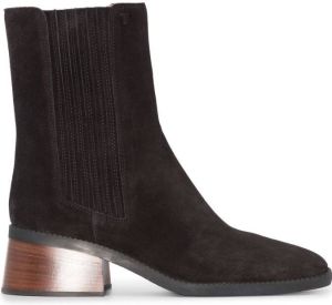 Tod's square-toe 55mm ankle boots Black