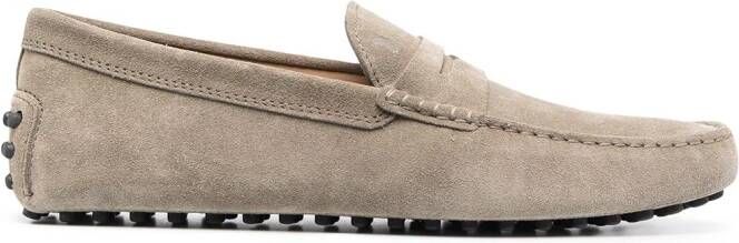 Tod's strap-detail loafers Neutrals