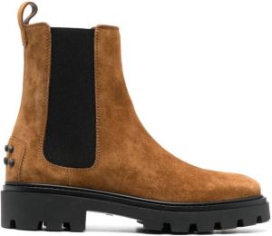 Tod's suede ankle boots Brown