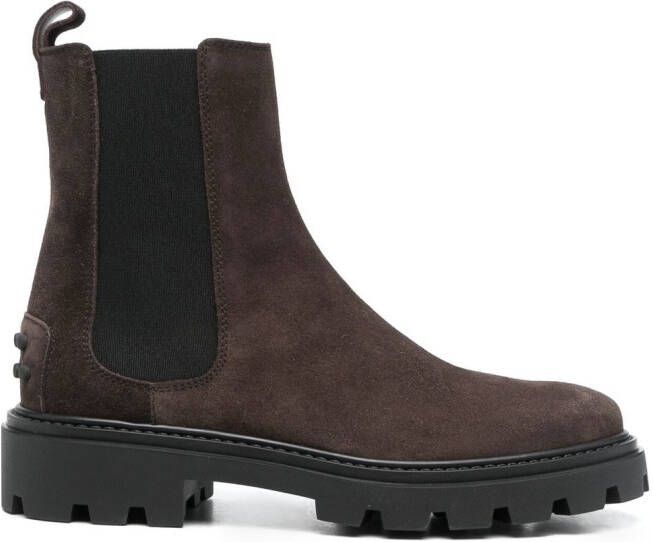 Tod's suede ankle boots Brown