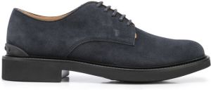 Tod's suede lace-up shoes Blue