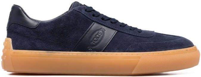 Tod's suede low-top sneakers Blue