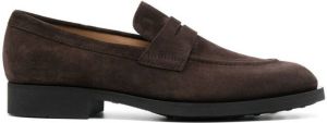Tod's suede moccasin loafers Brown