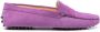 Tod's suede penny loafers Purple - Thumbnail 1