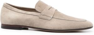 Tod's suede penny-slot loafers Grey