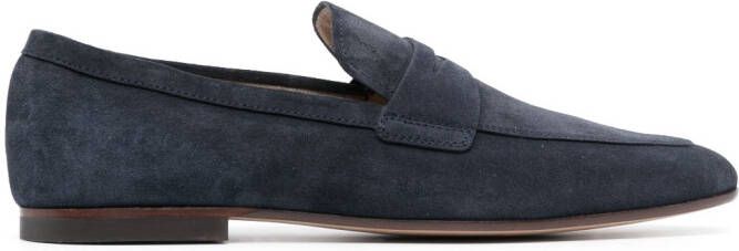 Tod's suede slip-on loafers Blue
