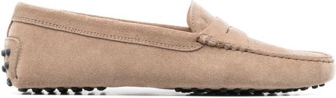Tod's suede slip-on loafers Neutrals