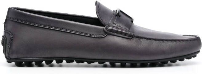 Tod's T-Timeless City leather loafers Grey