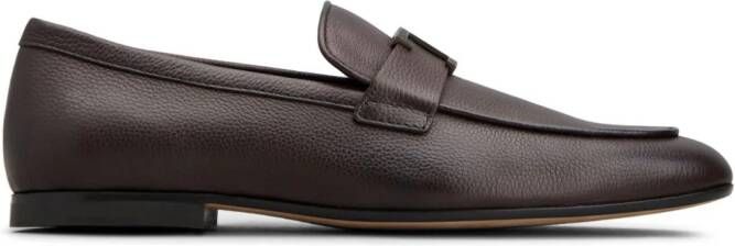 Tod's T Timeless leather loafers Brown
