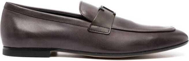 Tod's T Timeless leather loafers Grey