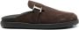 Tod's T Timeless suede slides Brown - Thumbnail 1