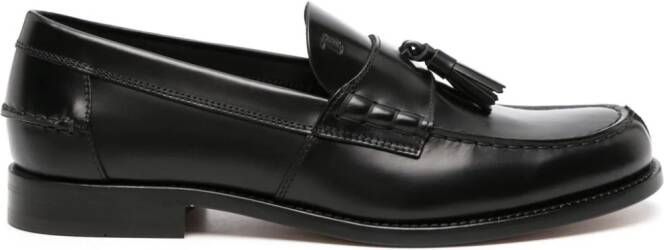 Tod's tassel-embellished leather loafers Black