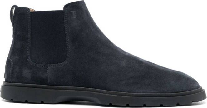 Tod's Tronchetto suede boots Blue