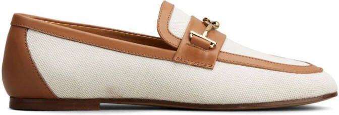 Tod's two-tone chain loafers Neutrals