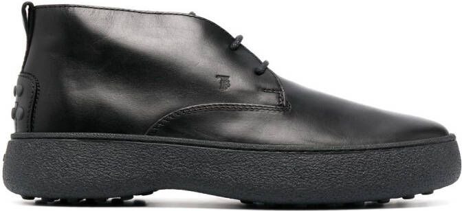 Tod's W. G. Desert leather boots Black
