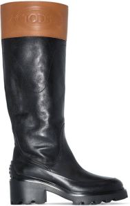 Tod's Wagon 60mm knee-high boots Black