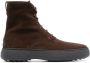 Tod's W.G. lace-up leather boots Brown - Thumbnail 1