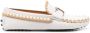 Tod's whipstitch buckled leather loafers White - Thumbnail 1