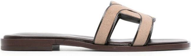 Tod's woven flat sandals Neutrals