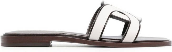 Tod's woven flat sandals White