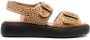 Tod's woven raffia 45mm sandals Brown - Thumbnail 1