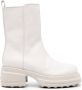 Tod's zip-up leather boots White - Thumbnail 1