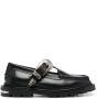 Toga Pulla buckle-fastening leather loafers Black - Thumbnail 1