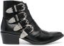 Toga Pulla buckle-strap mid heel boots Black - Thumbnail 1